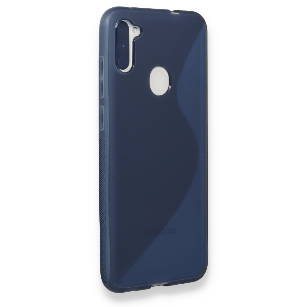  Samsung Galaxy M11 Kılıf S Silikon - Mavi