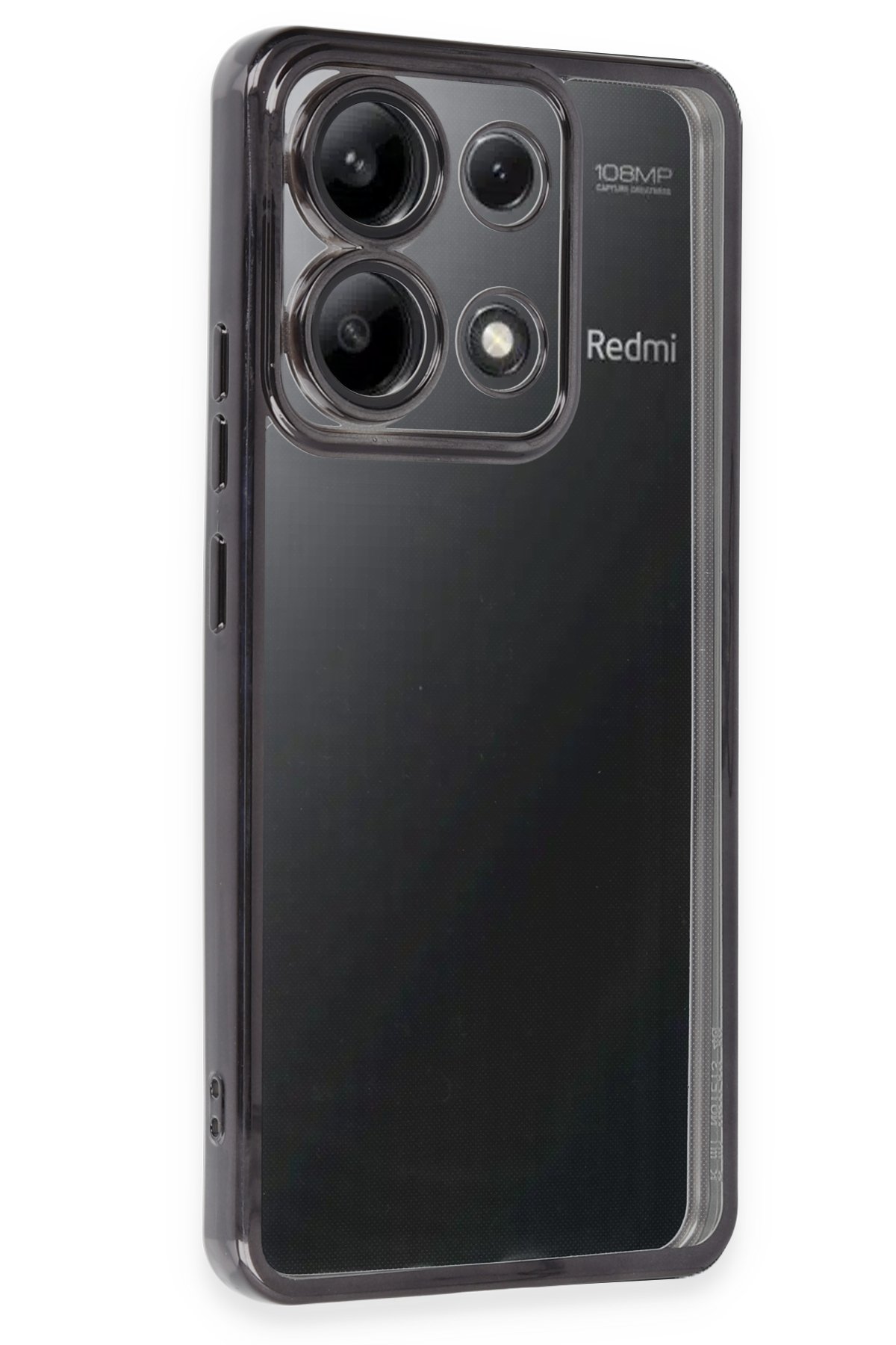 Xiaomi Poco X6 Kılıf Razer Lensli Silikon - Siyah  Xiaomi Poco X6 Kılıf Razer Lensli Silikon - Siyah
