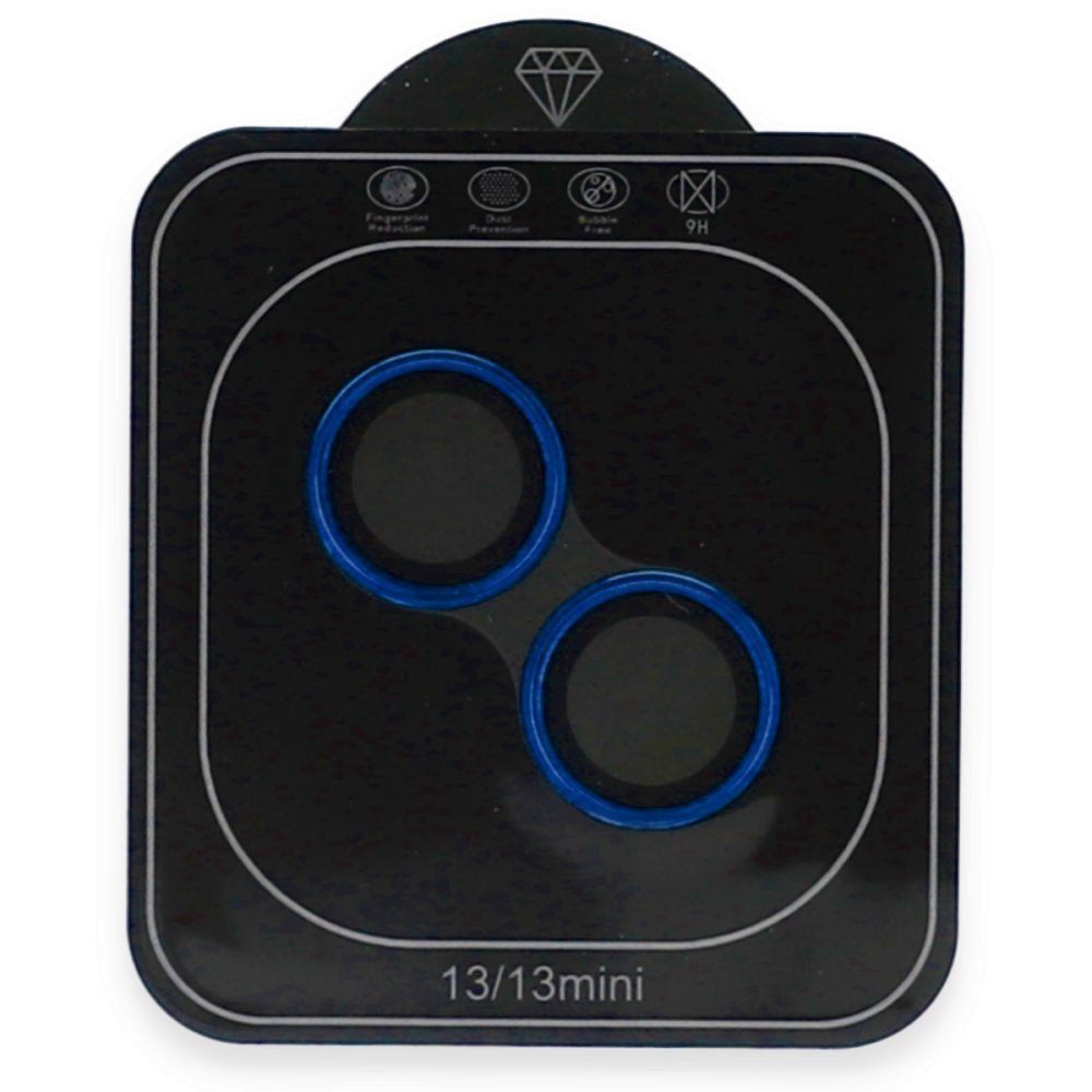  iPhone 13 Valdez Metal Kamera Lens - Mavi