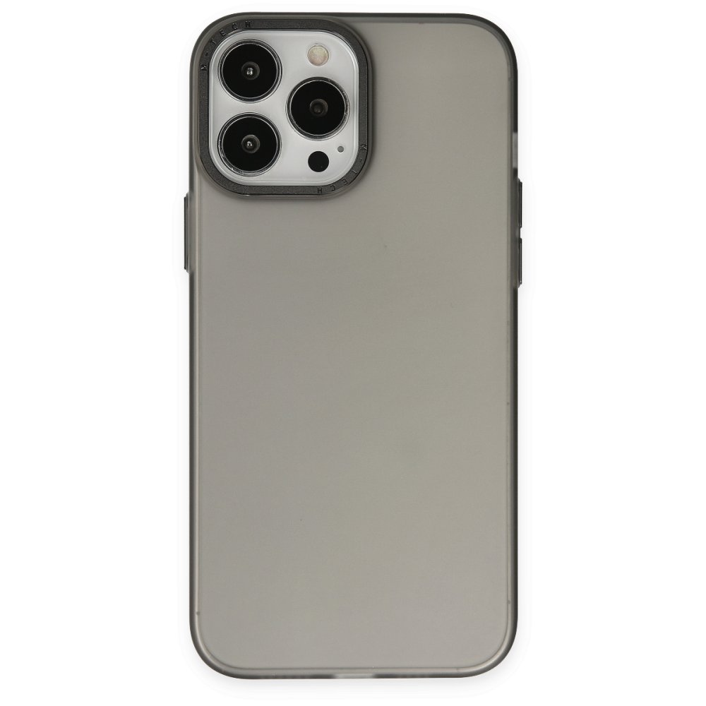  iPhone 14 Pro Max Kılıf Modos Metal Kapak - Siyah