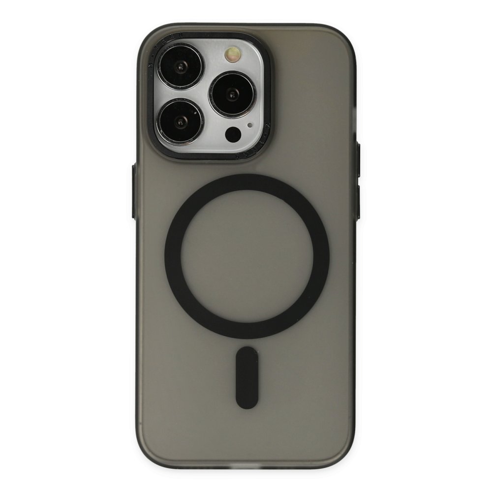  iPhone 14 Pro Kılıf Lodos Magneticsafe Mat Kapak - Siyah