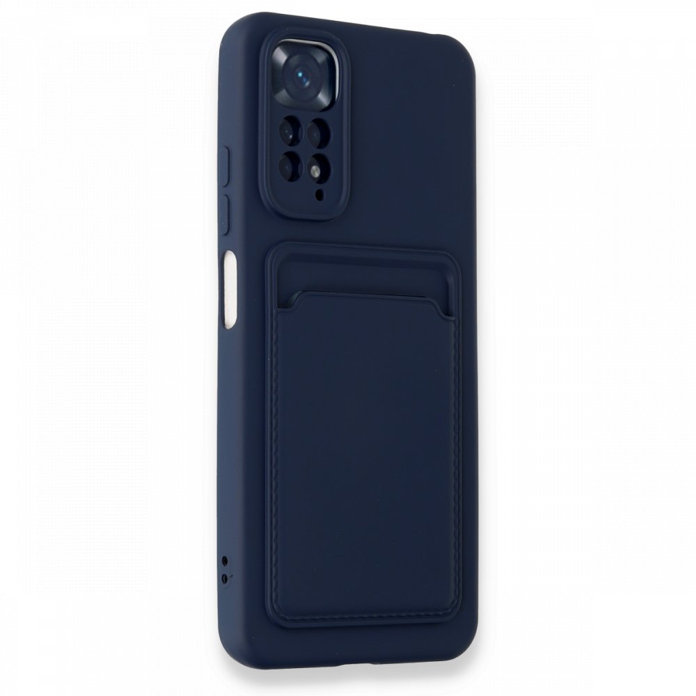 Redmi Note 11S Kılıf Kelvin Kartvizitli Silikon - Lacivert