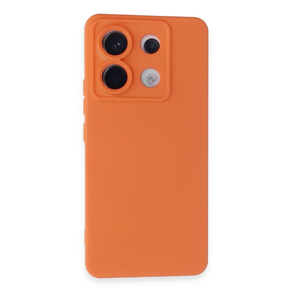 Redmi Note 13 Pro 5G Kılıf Nano içi Kadife Silikon - Turuncu Redmi Note 13 Pro 5G Kılıf Nano içi Kadife Silikon - Turuncu