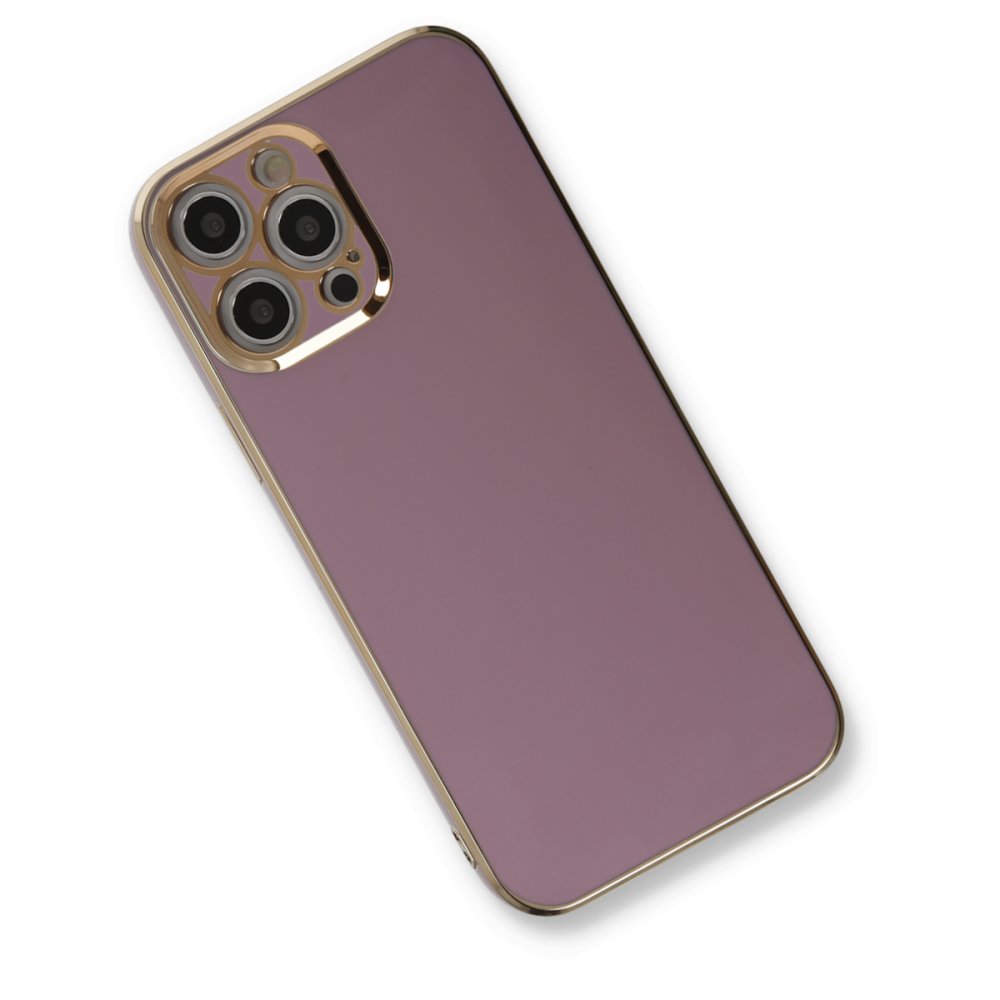  iPhone 12 Pro Max Kılıf Volet Silikon - Mor