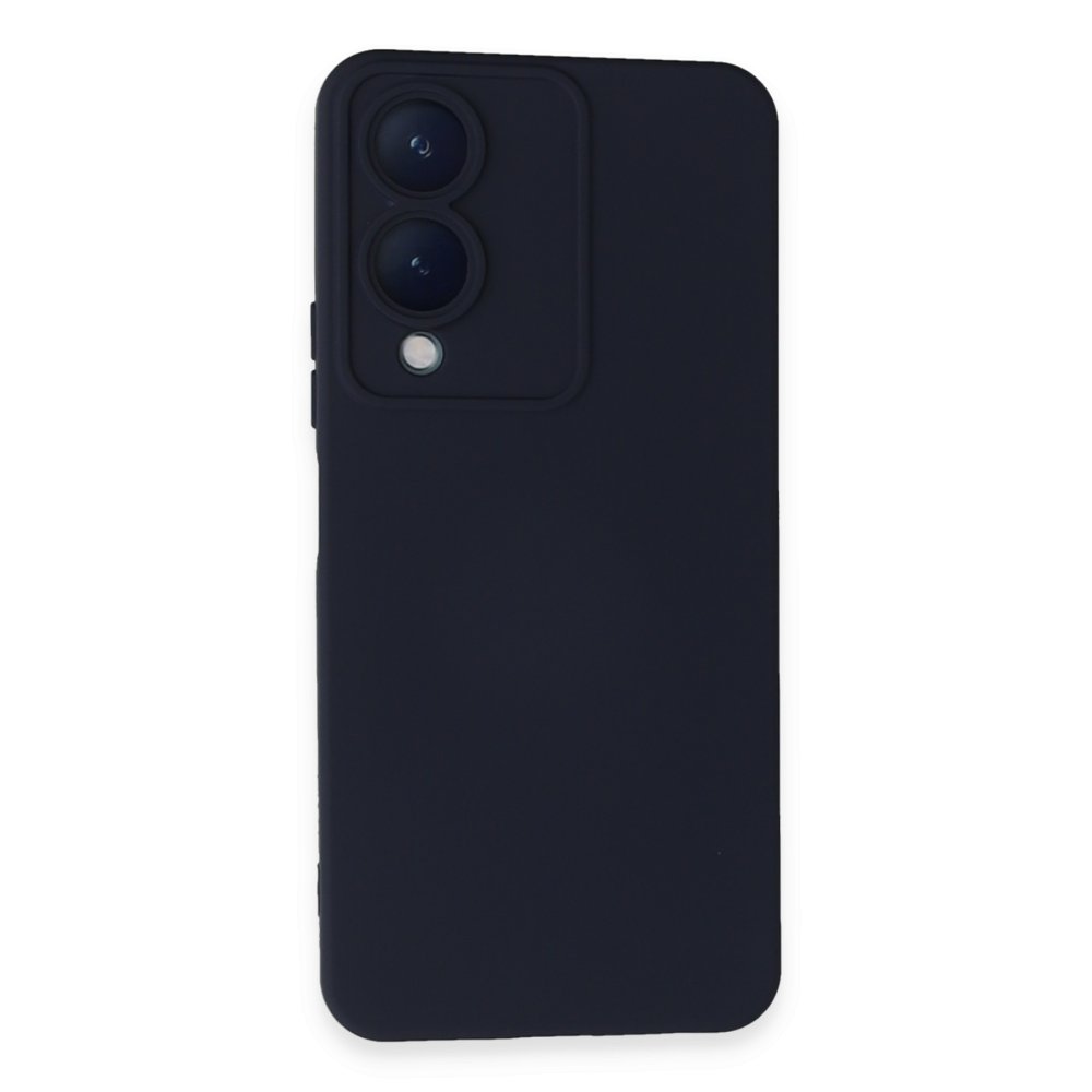 Vivo Y17S Kılıf Nano içi Kadife Silikon - Lacivert Vivo Y17S Kılıf Nano içi Kadife Silikon - Lacivert