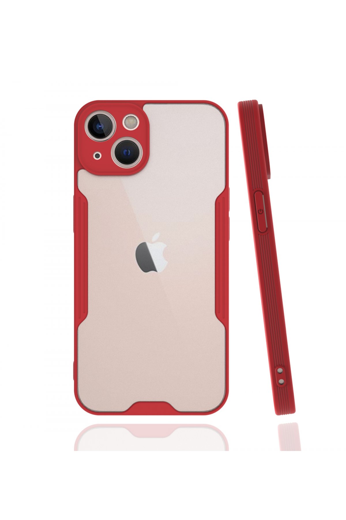 iPhone 13 Mini Kılıf Platin Silikon - Kırmızı iPhone 13 Mini Kılıf Platin Silikon - Kırmızı