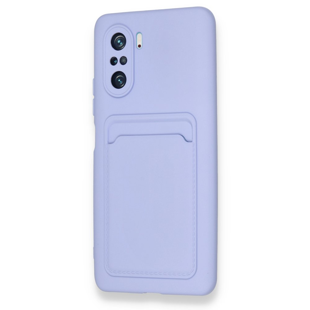  Xiaomi Mi 11i Kılıf Kelvin Kartvizitli Silikon - Lila