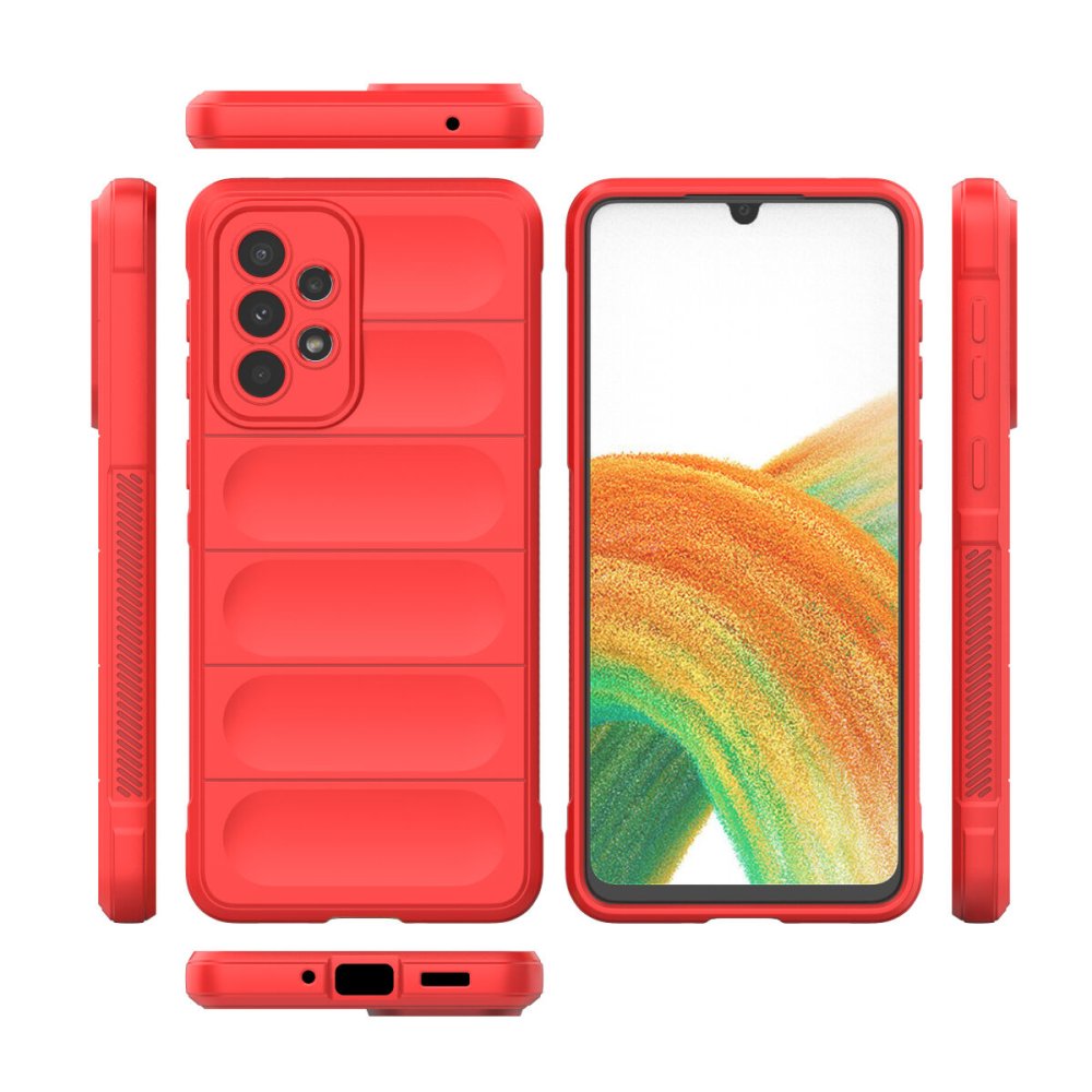  Samsung Galaxy A33 5G Kılıf Optimum Silikon - Kırmızı