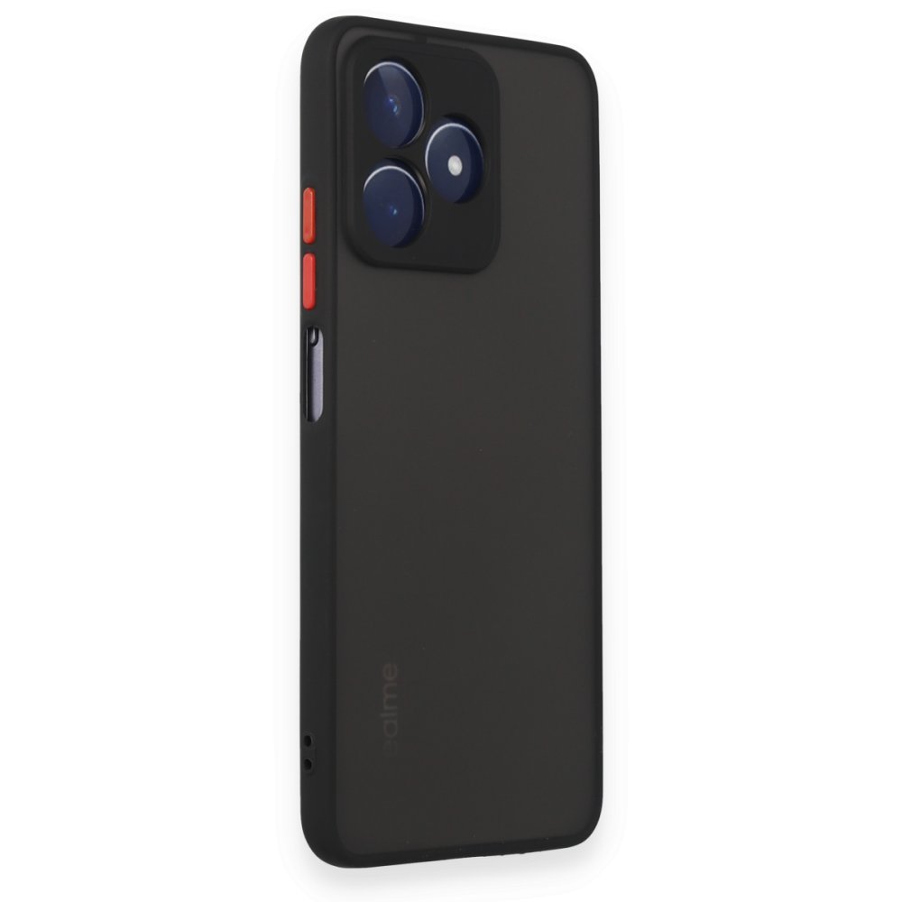  Realme C53 Kılıf Montreal Silikon Kapak - Siyah