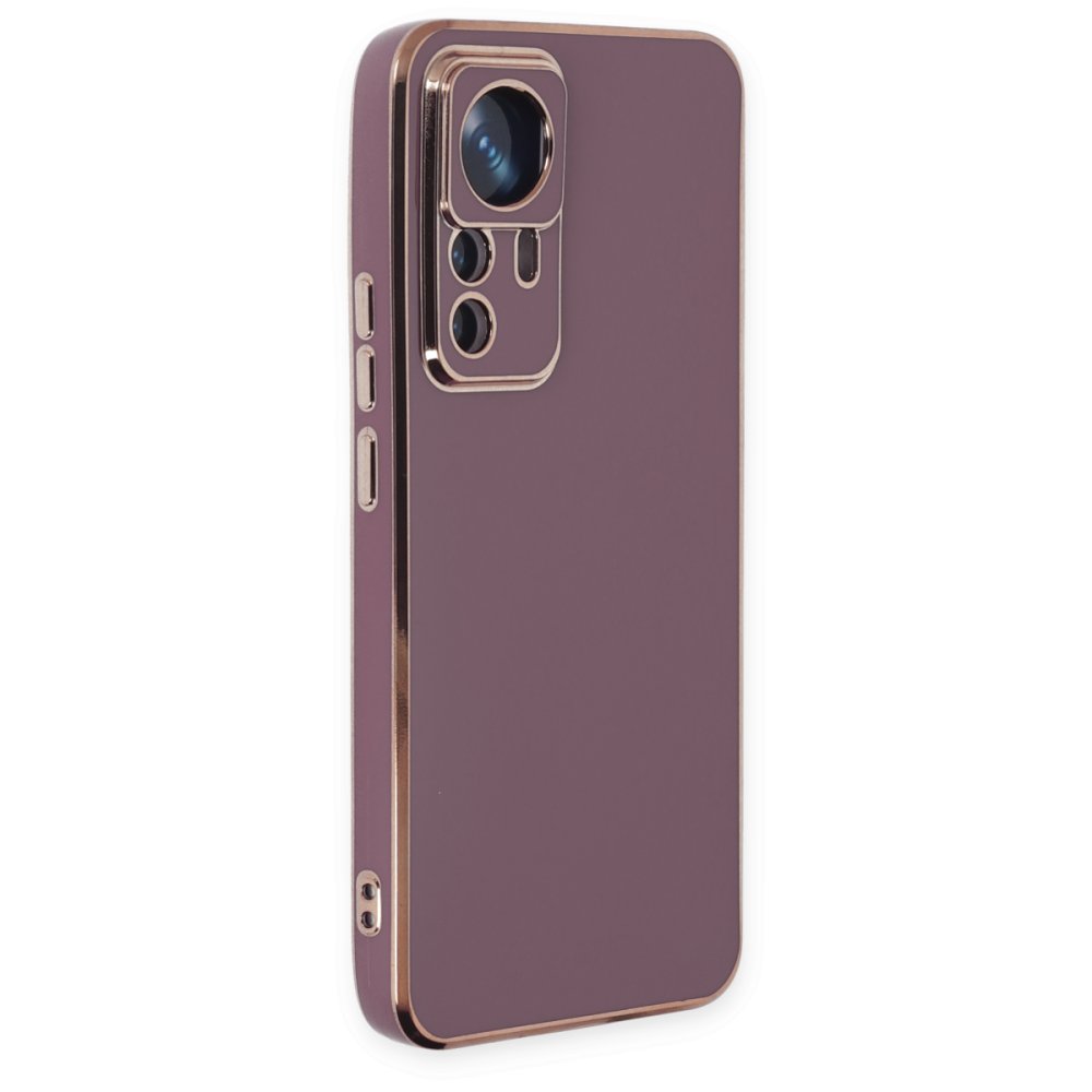  Xiaomi Mi 12T Pro Kılıf Volet Silikon - Mor