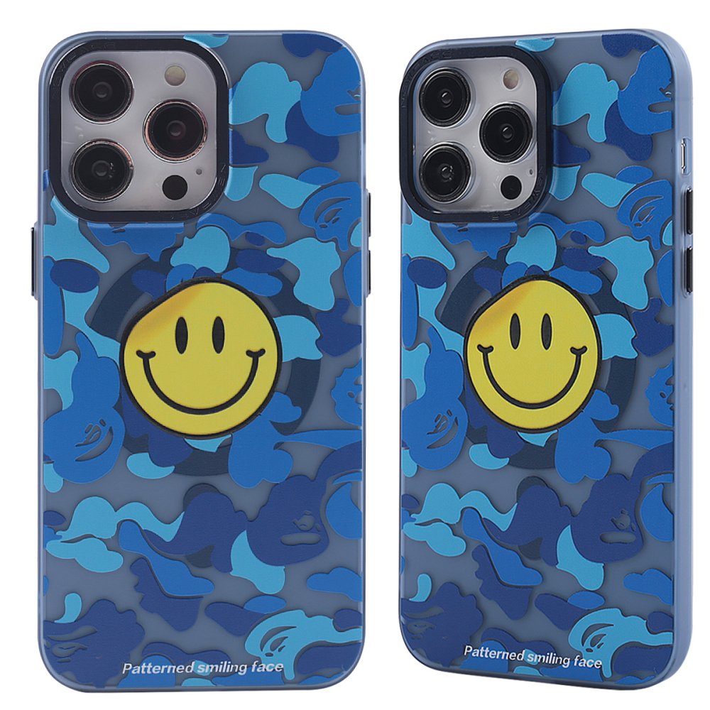  iPhone 12 Pro Max Kılıf Apollo Magneticsafe Desenli Kapak - Apollo Mavi - 1