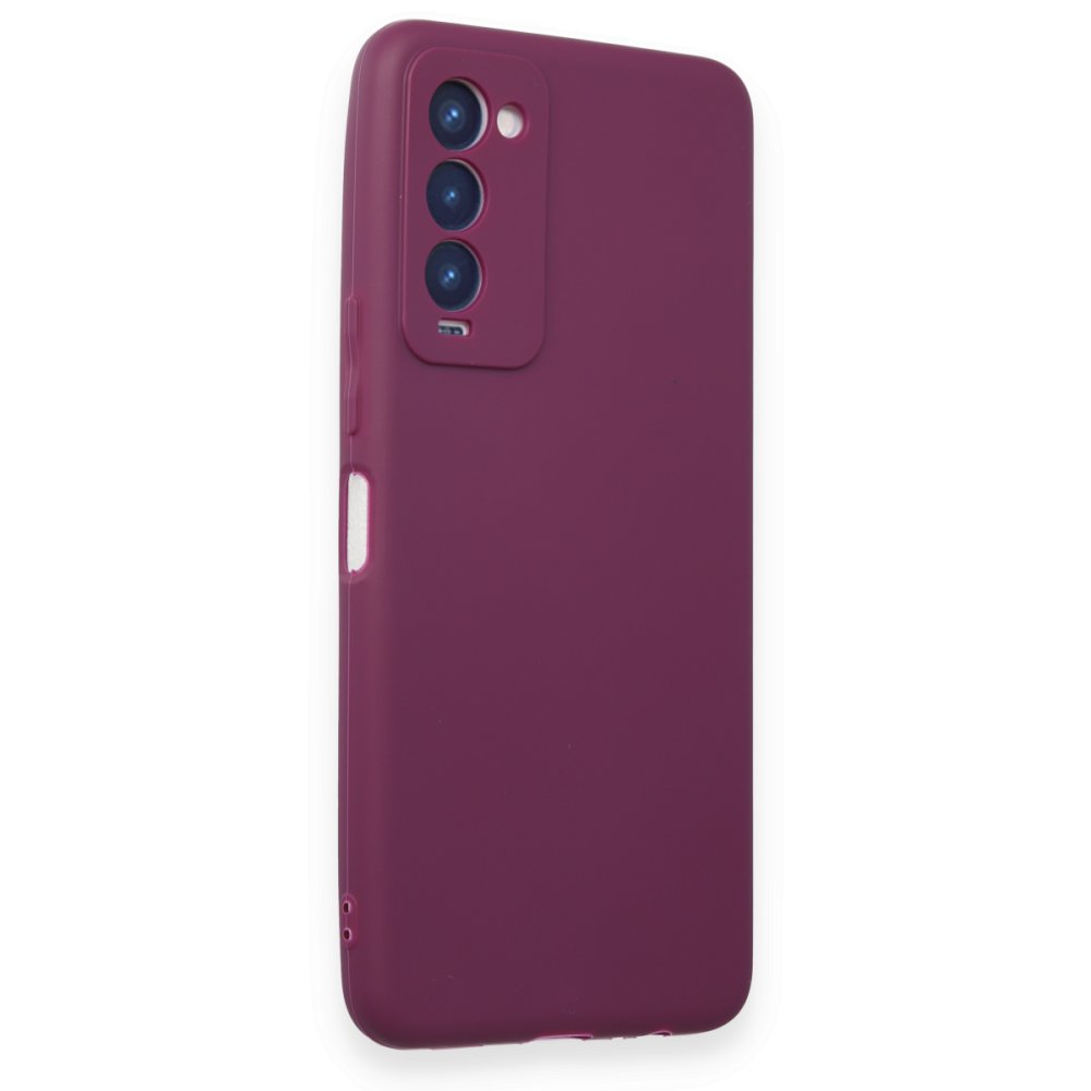 Tecno Camon 18 Kılıf First Silikon - Mor Tecno Camon 18 Kılıf First Silikon - Mor