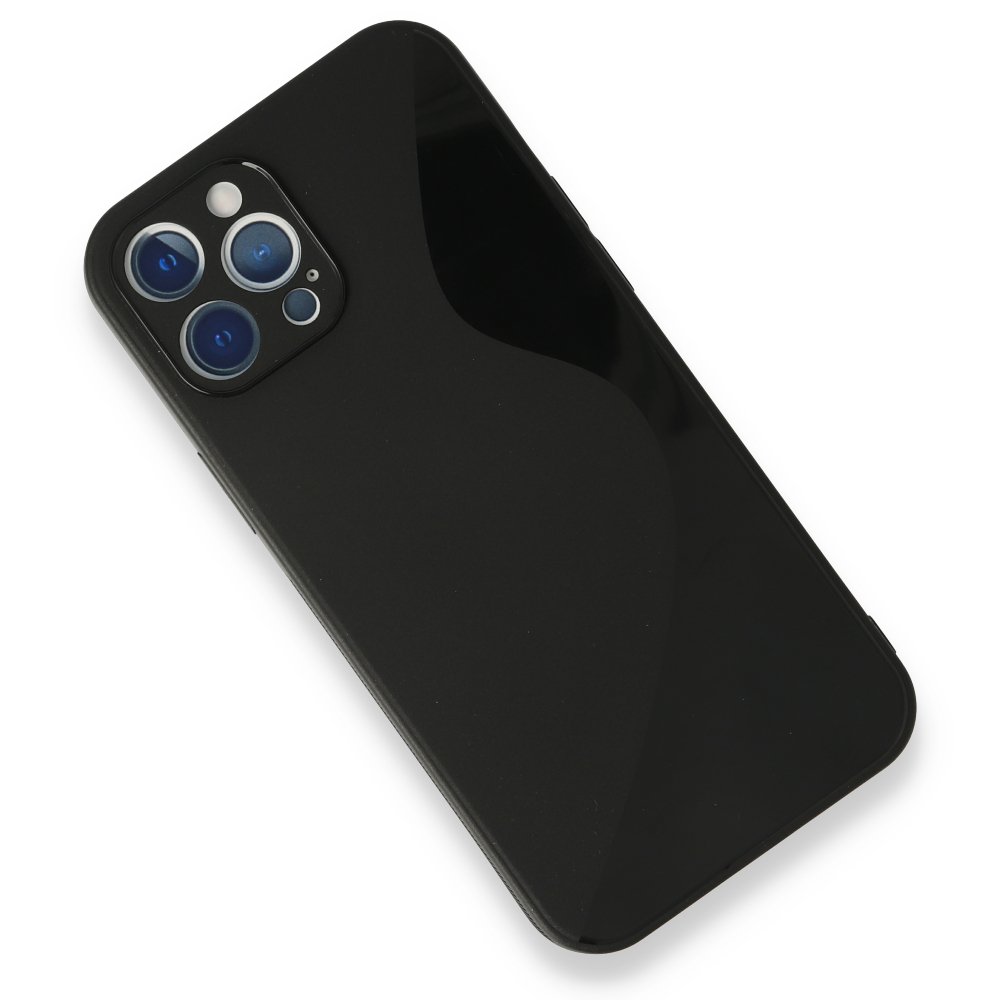  iPhone 12 Pro Max Kılıf S Silikon - Siyah