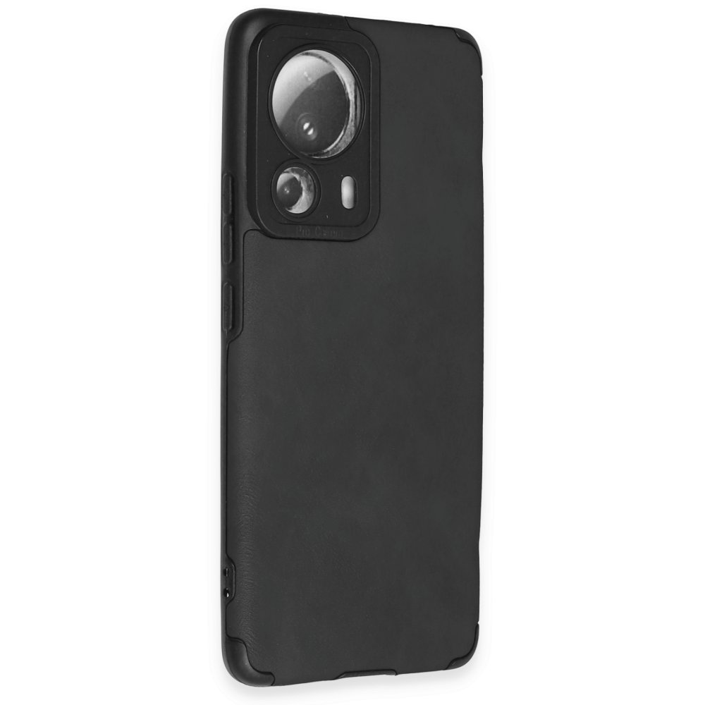 Xiaomi Mi 13 Lite Kılıf Loop Deri Silikon - Siyah Xiaomi Mi 13 Lite Kılıf Loop Deri Silikon - Siyah