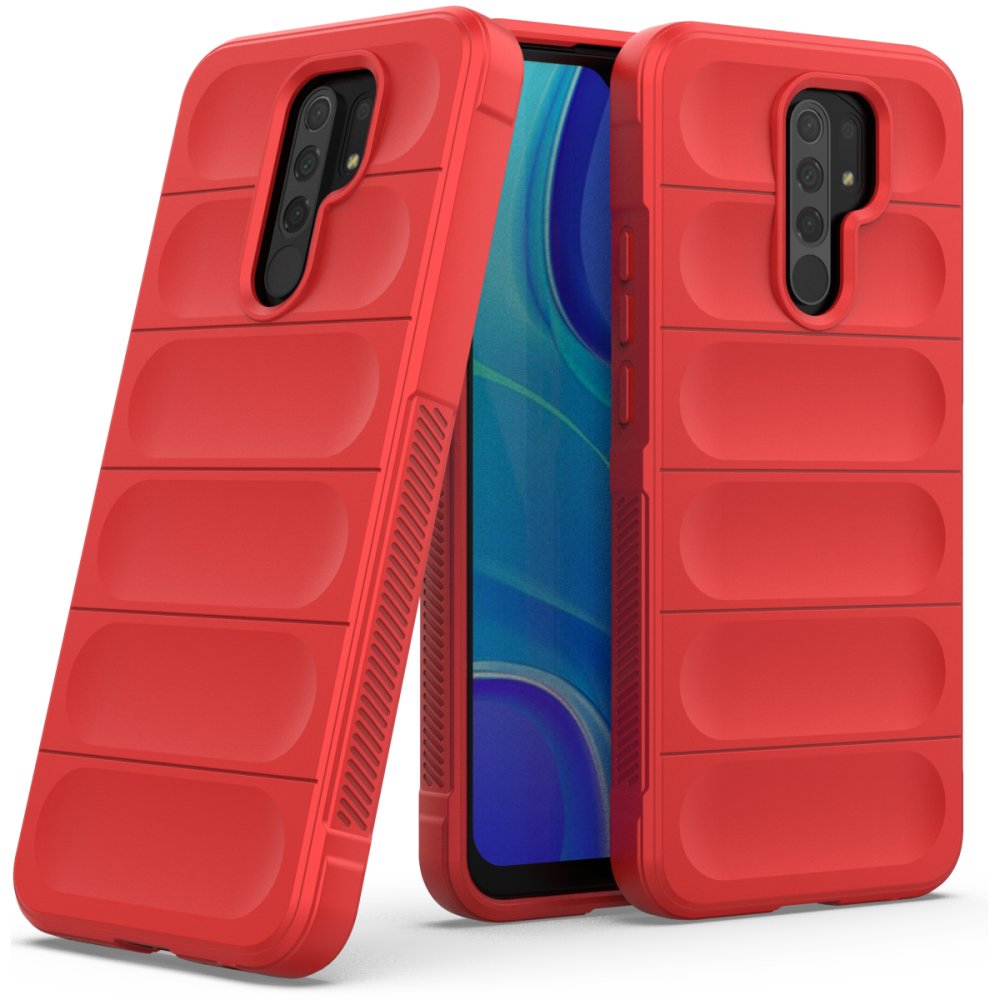 Redmi 9 Kılıf Optimum Silikon - Kırmızı Redmi 9 Kılıf Optimum Silikon - Kırmızı