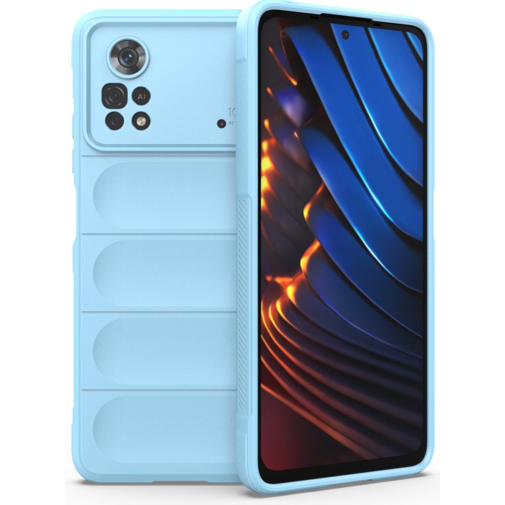  Xiaomi Poco X4 Pro 5G Kılıf Optimum Silikon - Sky Blue