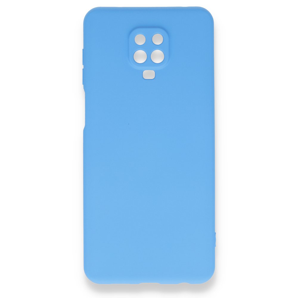 Redmi Note 9S Kılıf Nano içi Kadife Silikon - Mavi Redmi Note 9S Kılıf Nano içi Kadife Silikon - Mavi