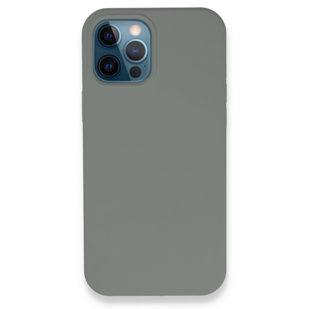  iPhone 12 Pro Kılıf Lansman Legant Silikon - Gri