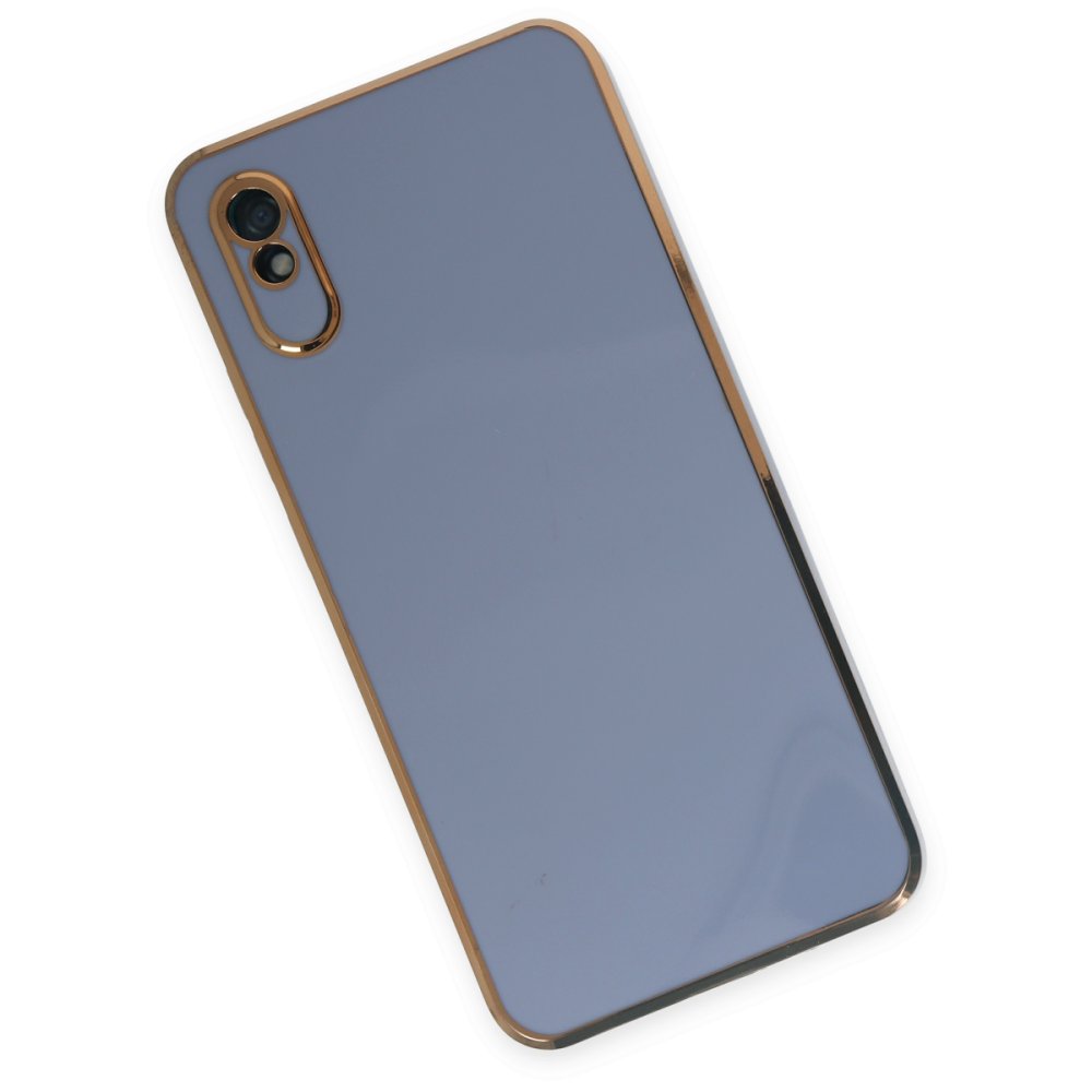 Redmi 9A Kılıf Volet Silikon - Mavi