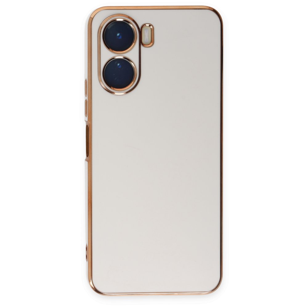 Vivo Y16 Kılıf Volet Silikon - Beyaz  Vivo Y16 Kılıf Volet Silikon - Beyaz