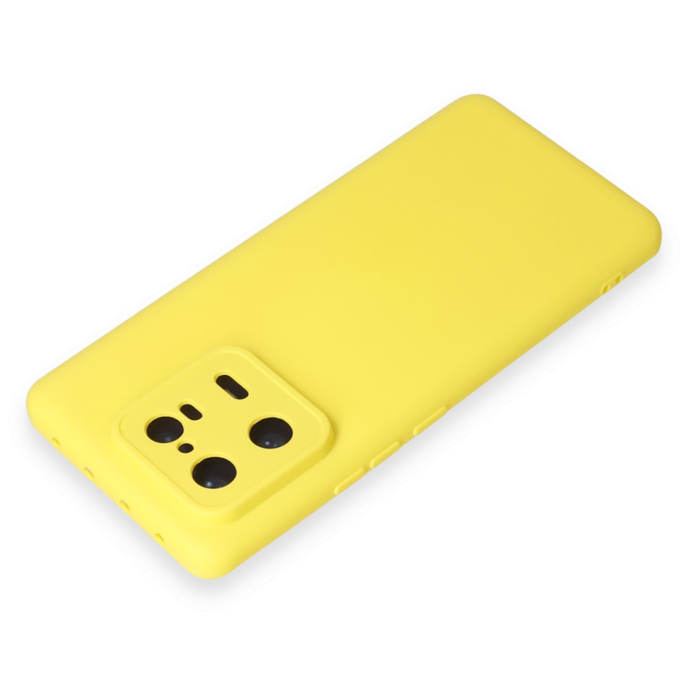  Xiaomi Mi 13 Pro Kılıf Nano içi Kadife Silikon - Sarı