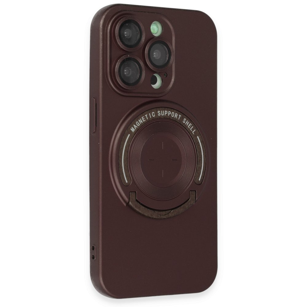 iPhone 13 Pro Kılıf Lukka Magneticsafe Kapak - Kahverengi iPhone 13 Pro Kılıf Lukka Magneticsafe Kapak - Kahverengi