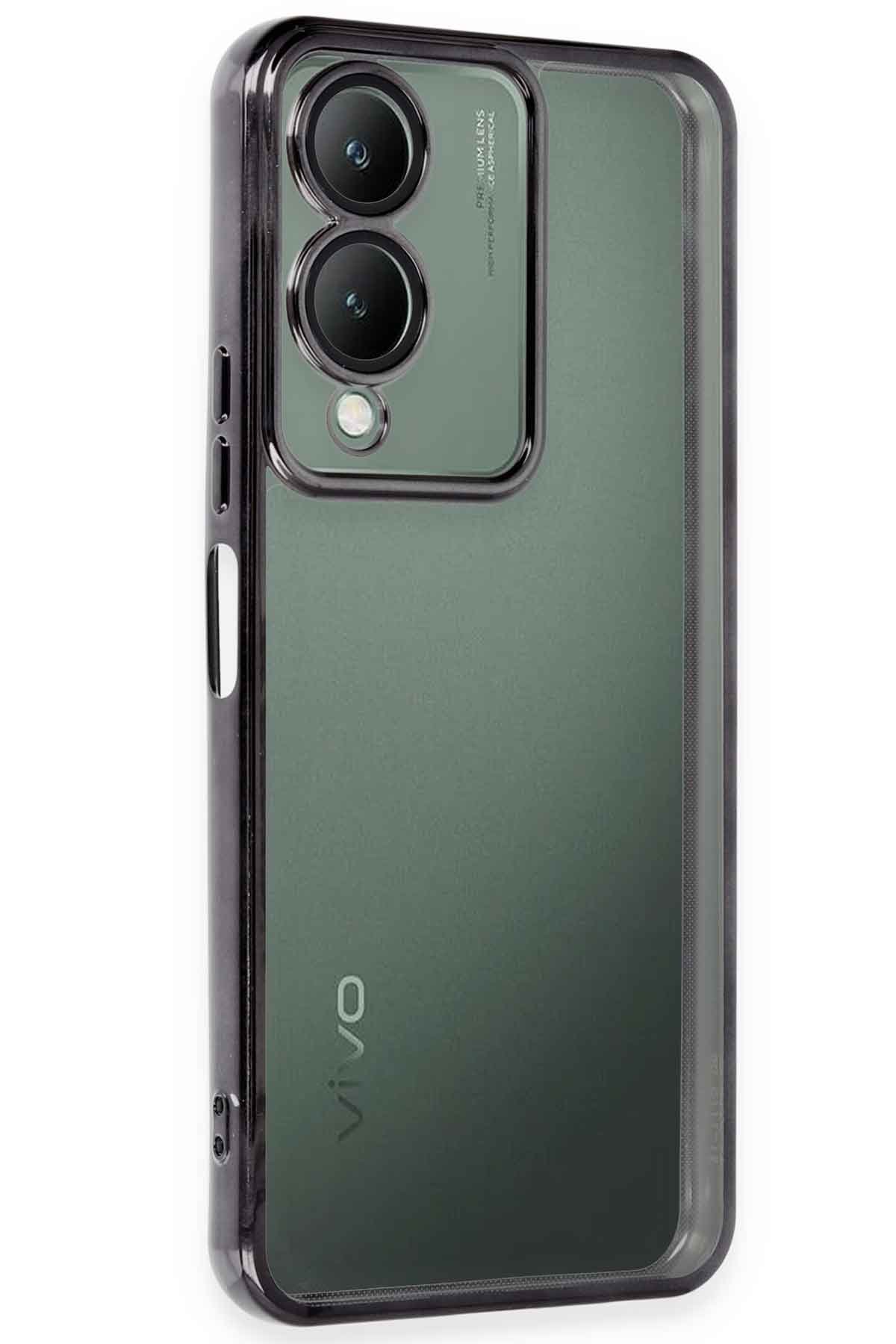  Vivo Y17S Kılıf Razer Lensli Silikon - Siyah