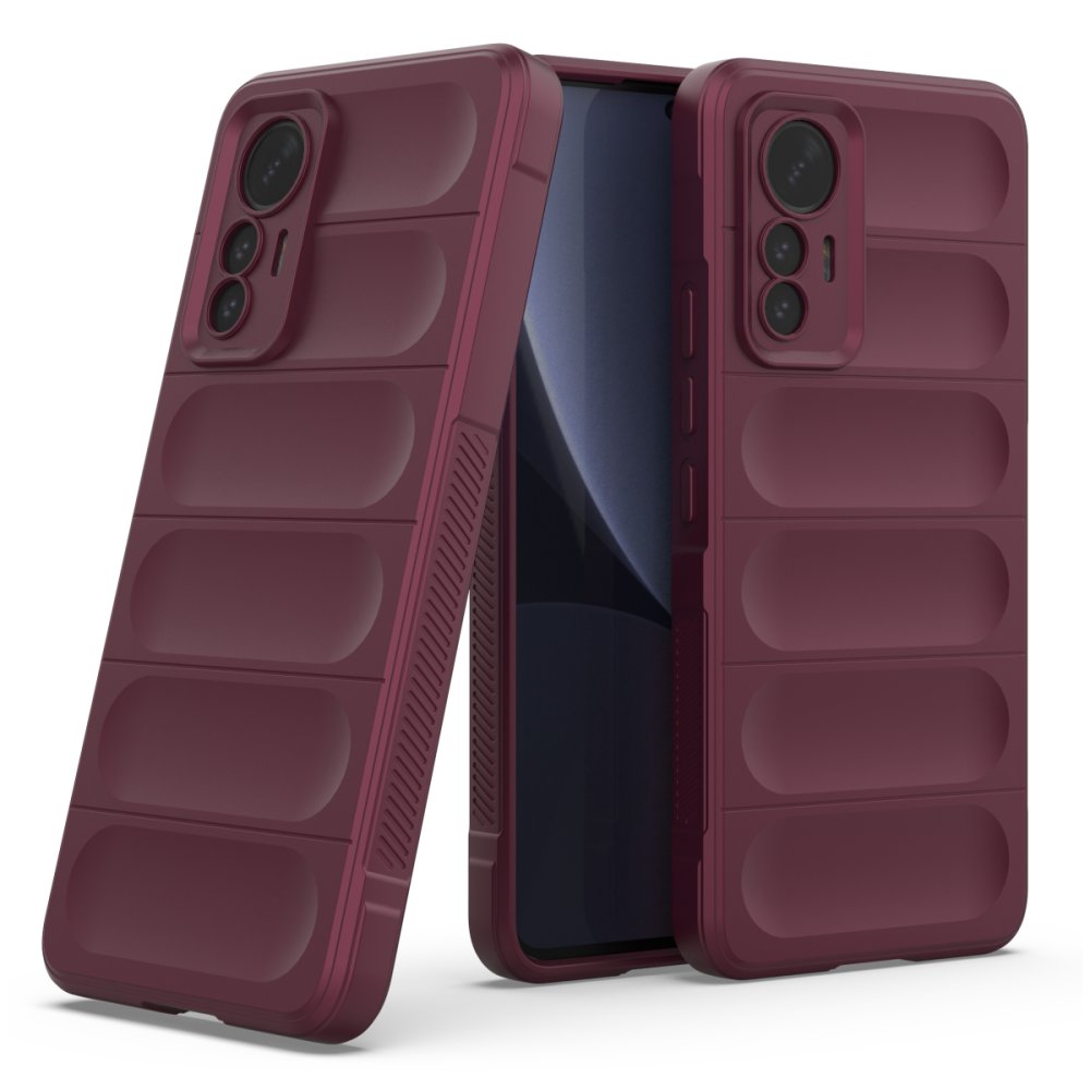 Xiaomi Mi 12 Lite Kılıf Optimum Silikon - Bordo  Xiaomi Mi 12 Lite Kılıf Optimum Silikon - Bordo