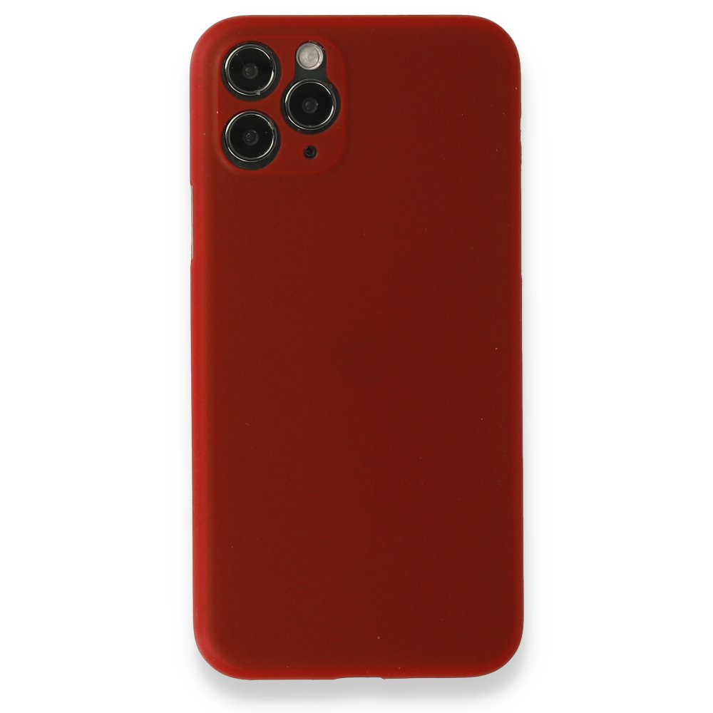  iPhone 11 Pro Kılıf PP Ultra İnce Kapak - Kırmızı