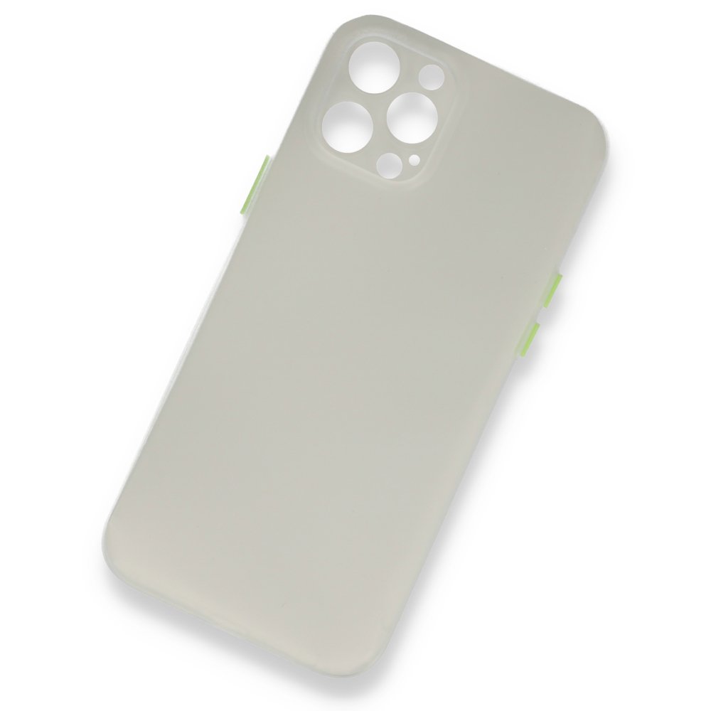  iPhone 12 Pro Kılıf PP Ultra İnce Kapak - Beyaz