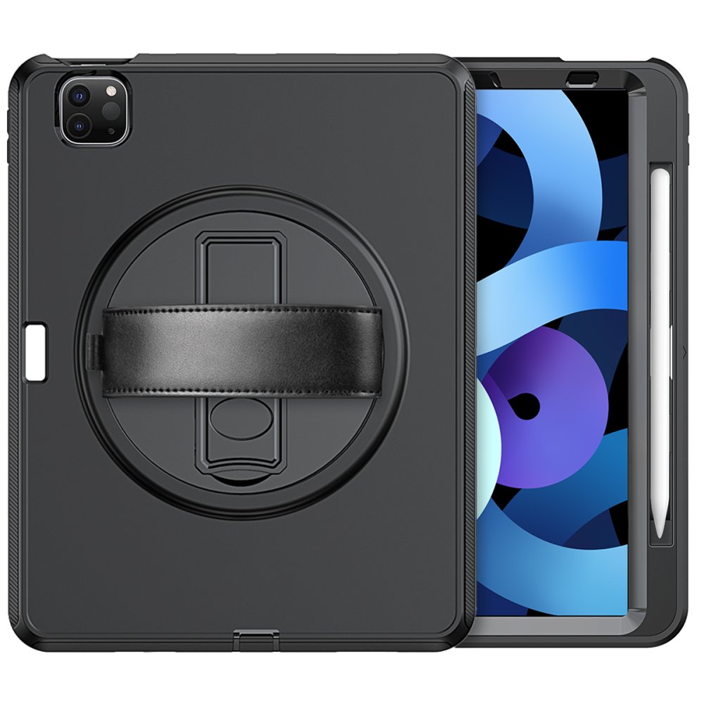  iPad Pro 11 (2018) Kılıf Hand Strap Tablet Kılıfı - Siyah