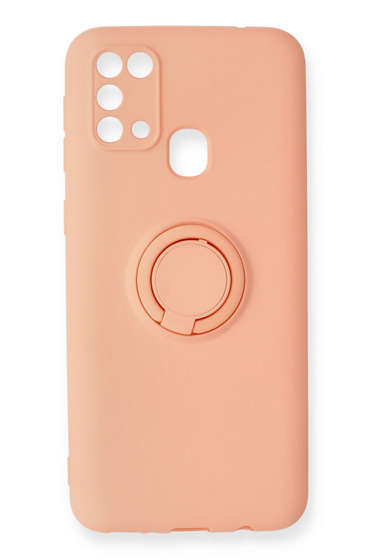  Samsung Galaxy M31 Kılıf Viktor Yüzüklü Silikon - Pudra