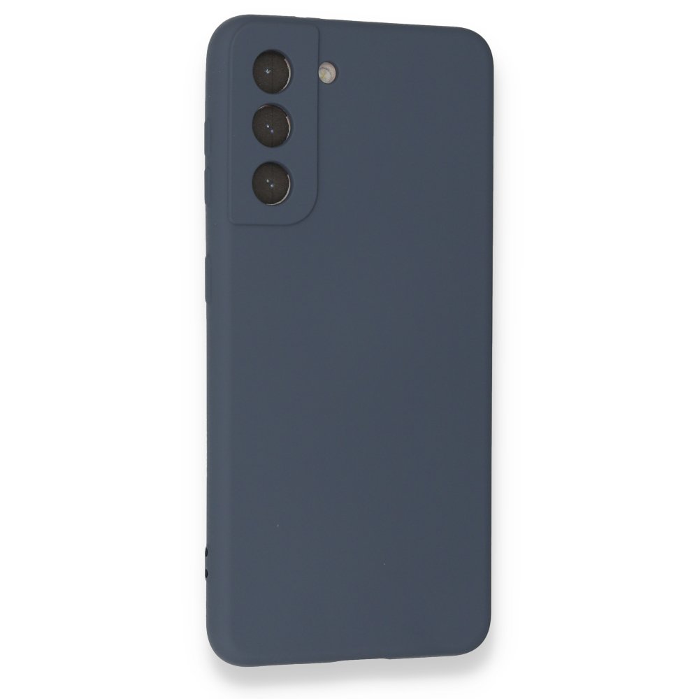  Samsung Galaxy S21 Kılıf Nano içi Kadife Silikon - Gri