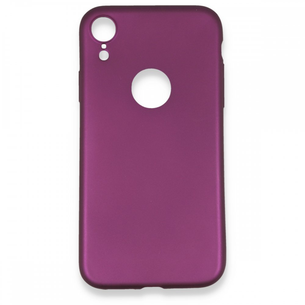  iPhone XR Kılıf First Silikon - Mürdüm