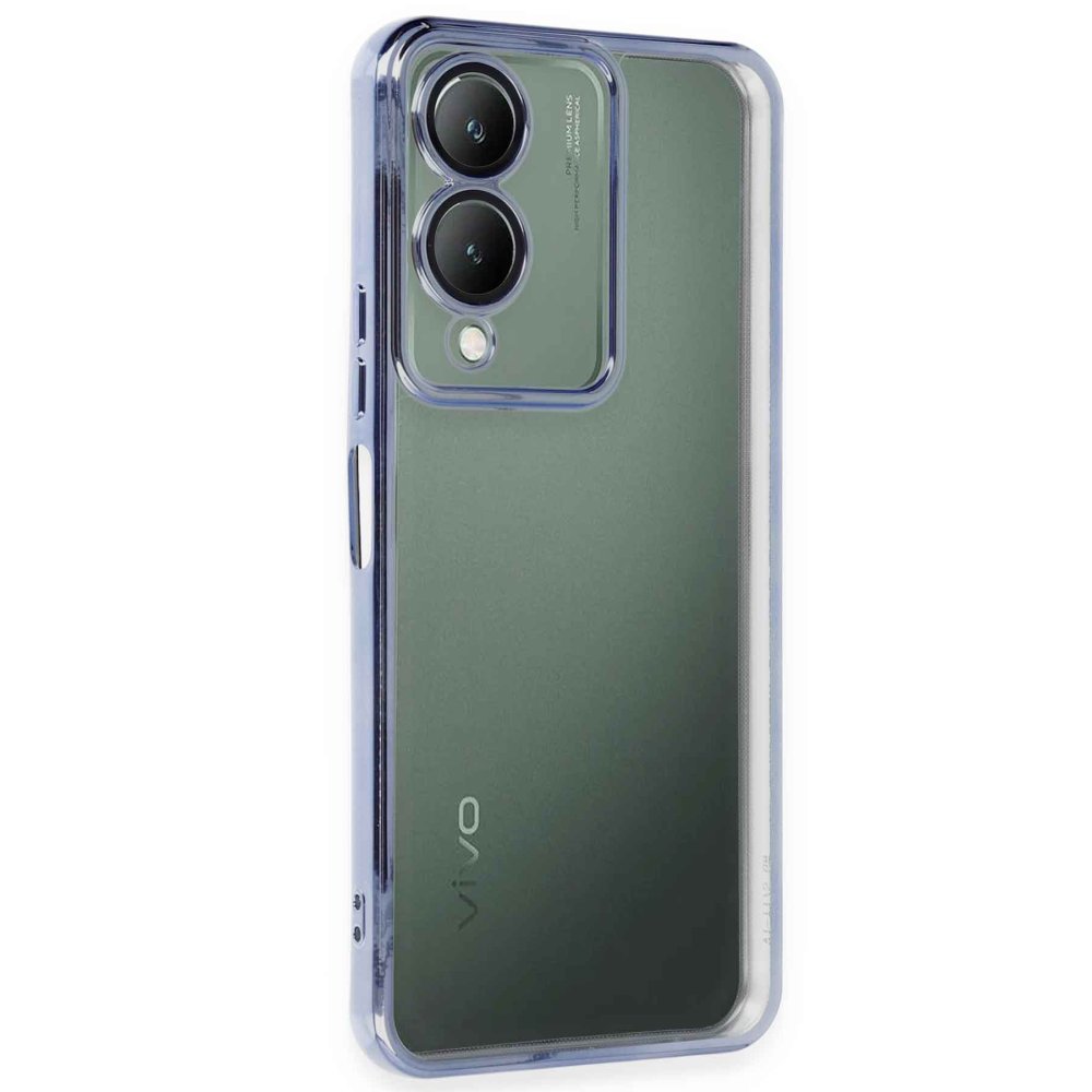 Vivo Y17S Kılıf Razer Lensli Silikon - Açık Mavi Vivo Y17S Kılıf Razer Lensli Silikon - Açık Mavi