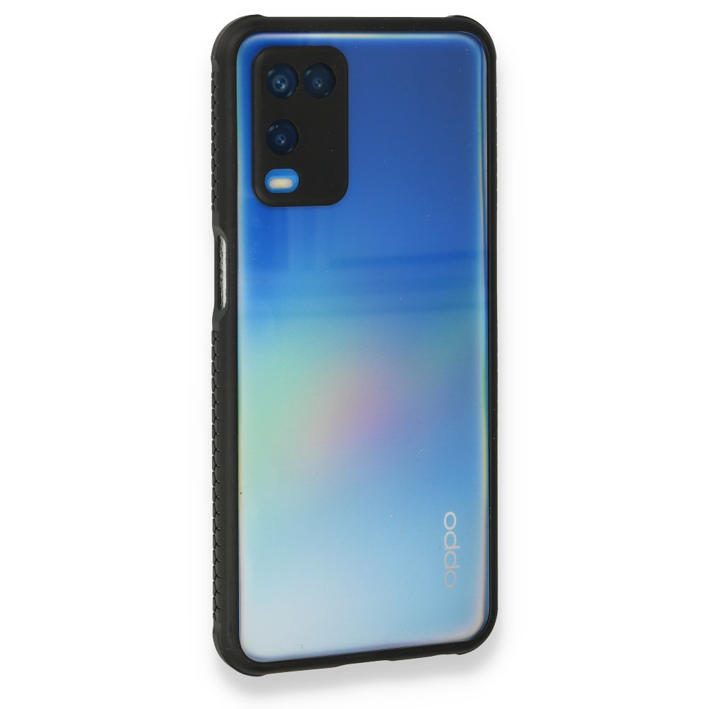Oppo A54 4G Kılıf Miami Şeffaf Silikon - Siyah Oppo A54 4G Kılıf Miami Şeffaf Silikon - Siyah
