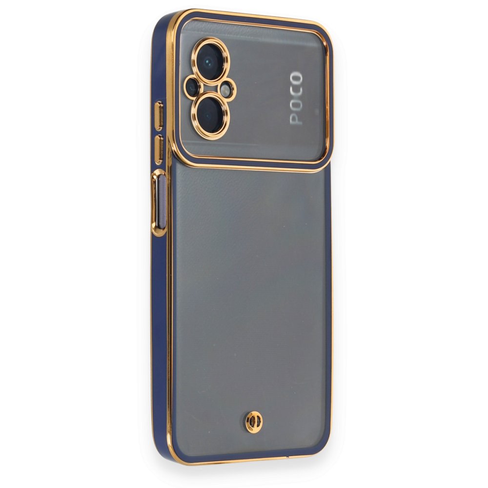  Xiaomi Poco M5 Kılıf Liva Lens Silikon - Mavi