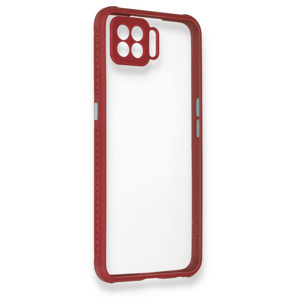  Oppo A73 Kılıf Miami Şeffaf Silikon - Fuşya