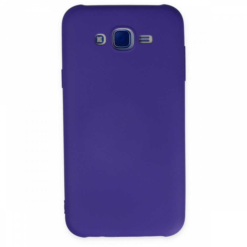  Samsung Galaxy J7 Kılıf Nano içi Kadife Silikon - Mor