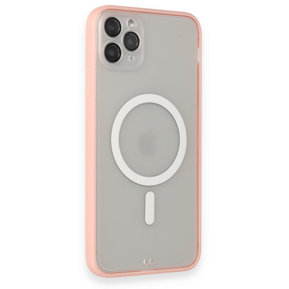 iPhone 11 Pro Max Kılıf Grand Magneticsafe Kapak - Pembe iPhone 11 Pro Max Kılıf Grand Magneticsafe Kapak - Pembe