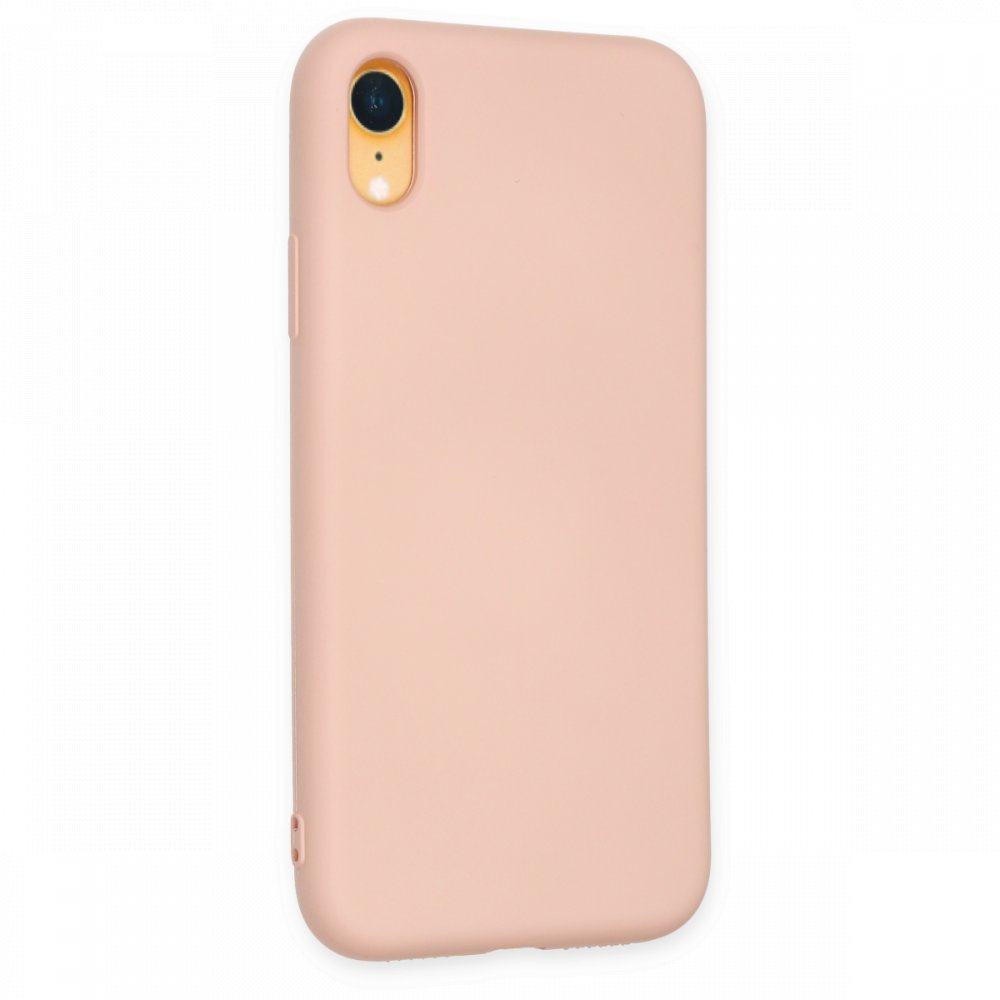 iPhone XR Kılıf Nano içi Kadife Silikon - Pudra iPhone XR Kılıf Nano içi Kadife Silikon - Pudra