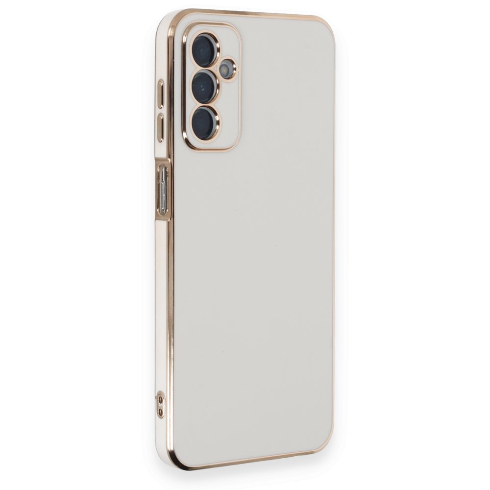  Samsung Galaxy A14 4G Kılıf Volet Silikon - Beyaz