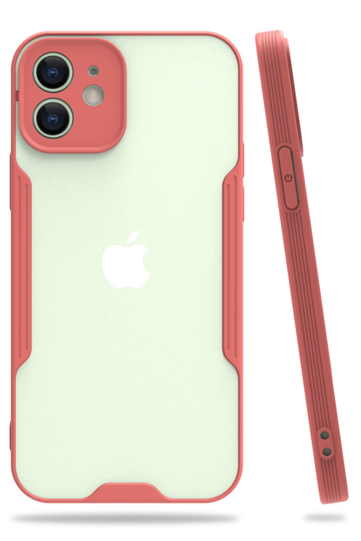 iPhone 12 Kılıf Platin Silikon - Pembe iPhone 12 Kılıf Platin Silikon - Pembe