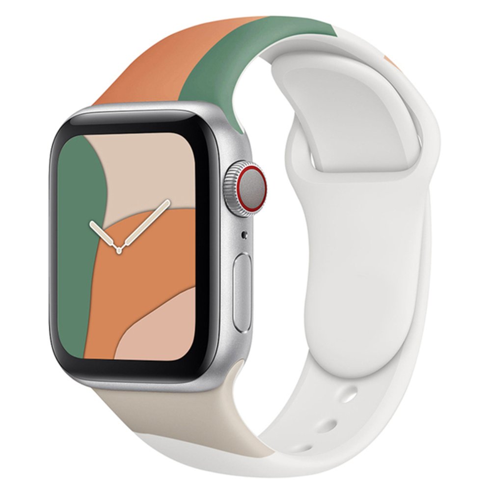  Apple Watch 44mm KR407 Kamuflaj Silikon Kordon - Desen 2