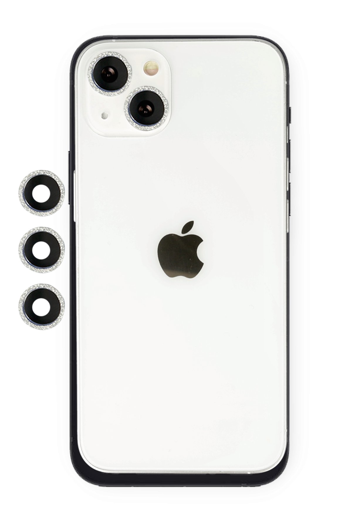  iPhone 13 Shine Kamera Lens - Gümüş