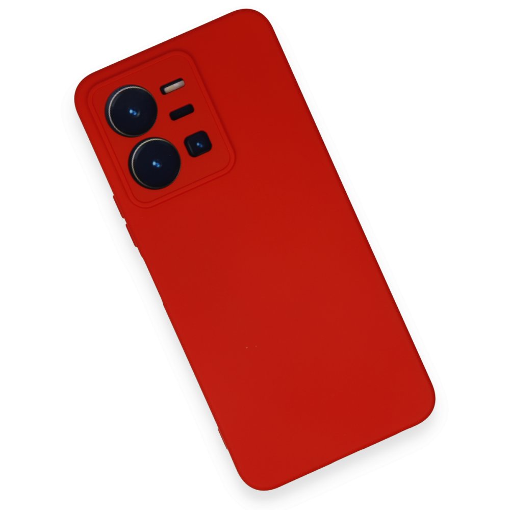 Vivo Y35 Kılıf Nano içi Kadife Silikon - Kırmızı Vivo Y35 Kılıf Nano içi Kadife Silikon - Kırmızı