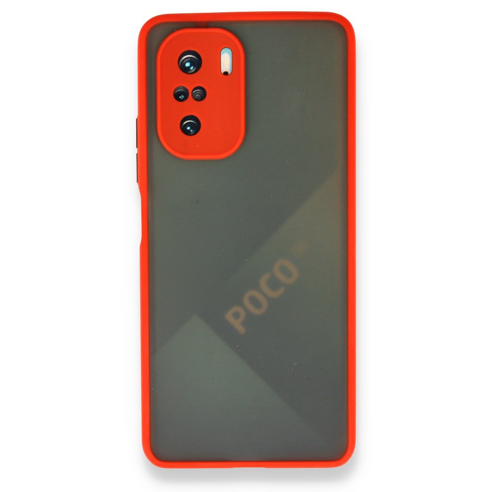 Redmi K40 Kılıf Montreal Silikon Kapak - Kırmızı