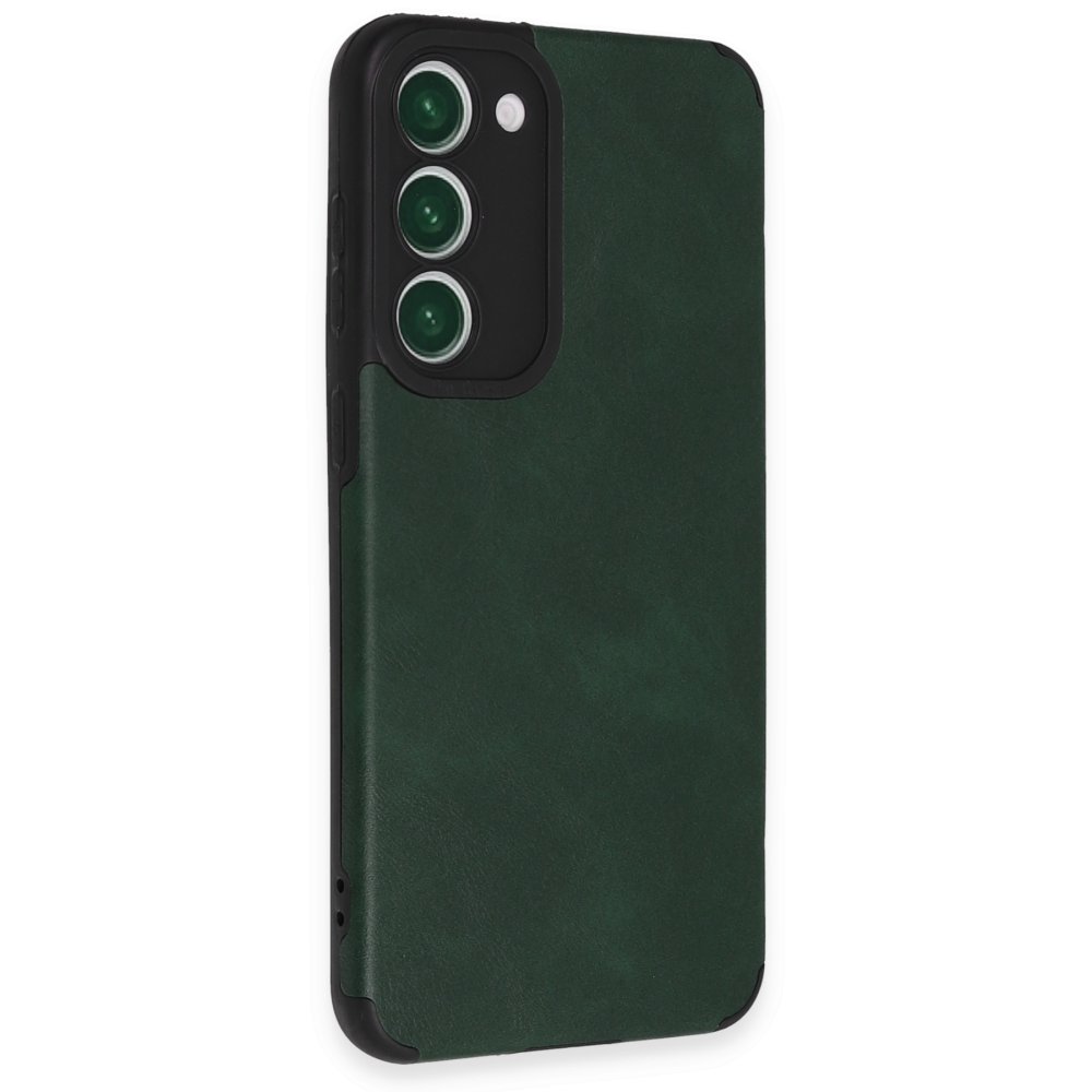  Samsung Galaxy S23 Plus Kılıf Loop Deri Silikon - Yeşil