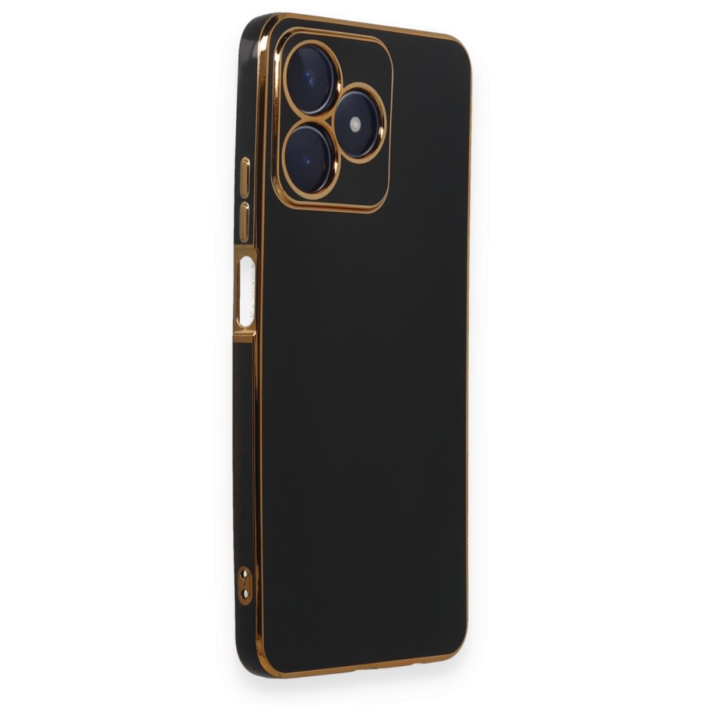Realme C53 Kılıf Volet Silikon - Siyah Realme C53 Kılıf Volet Silikon - Siyah