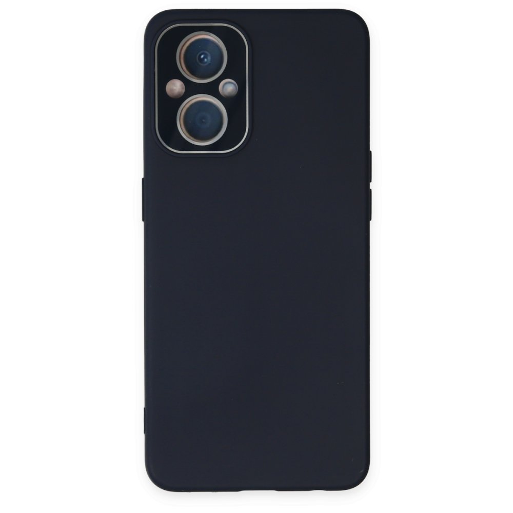  Oppo Reno 8 Lite Kılıf Lansman Glass Kapak - Lacivert